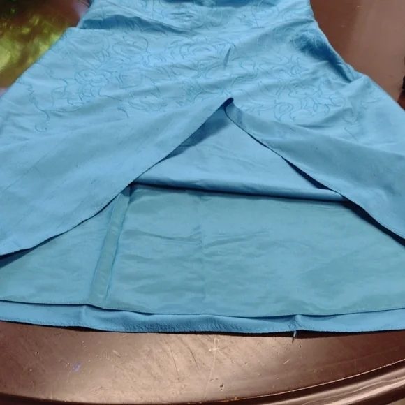 Ann Taylor Blue Strapless Sheath Mini Dress - Picture 14 of 14